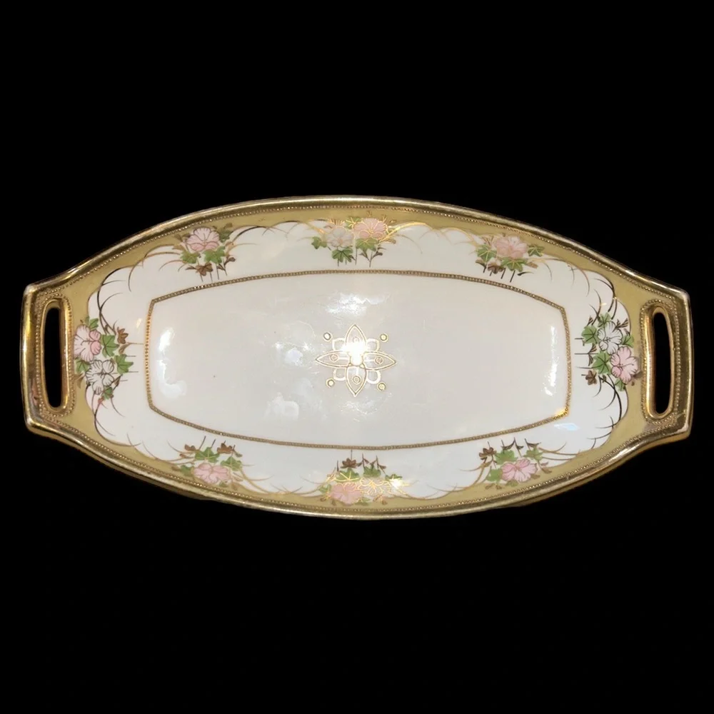 Vintage Hand Painted Nippon Trinket Dish